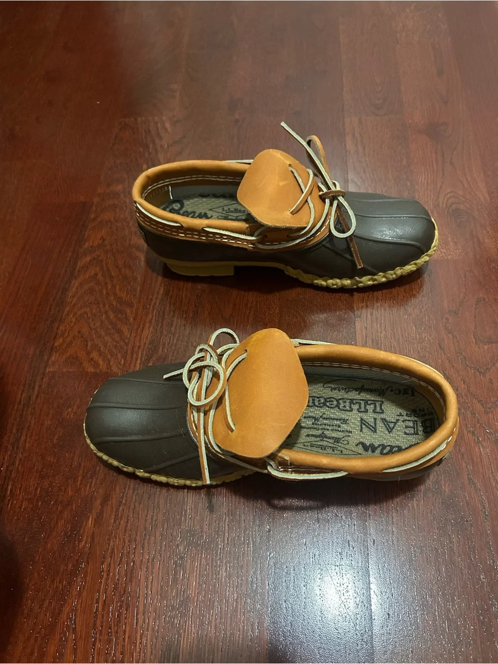 L.L. Bean Brown and Tan Classic Duck Shoes